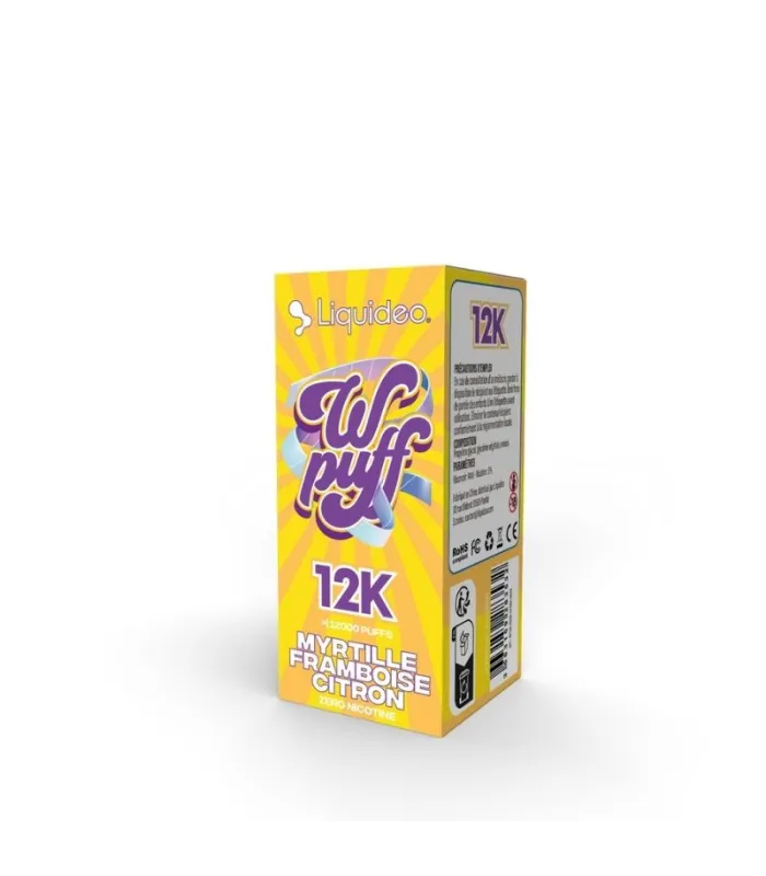 Myrtille Framboise Citron Wpuff 12K - Liquideo