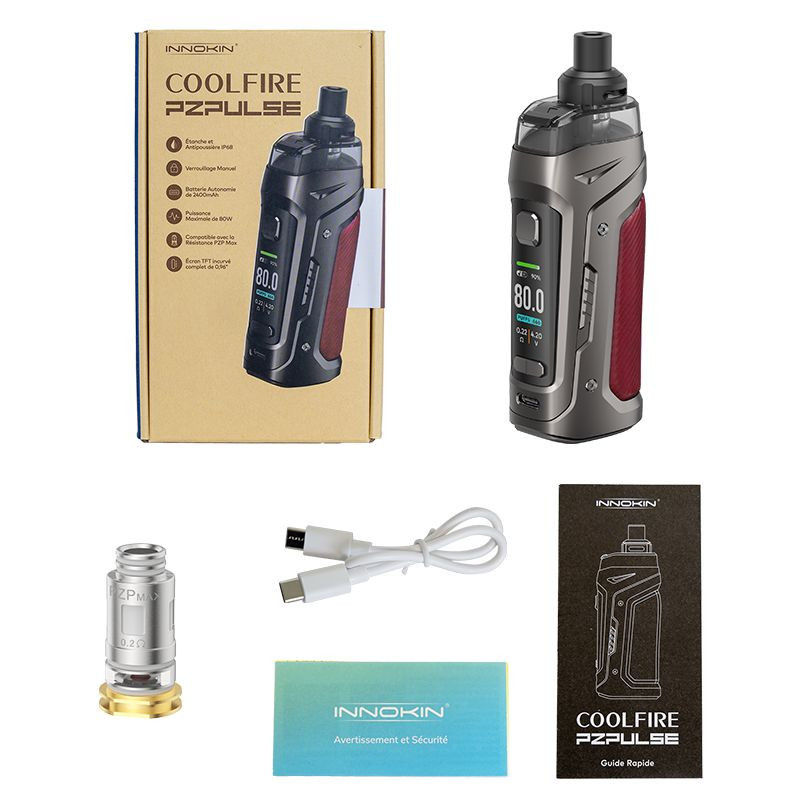 elfbar nachfüll pod läuft aus Coffret PZPulse Coolfire + Pods + Résistances