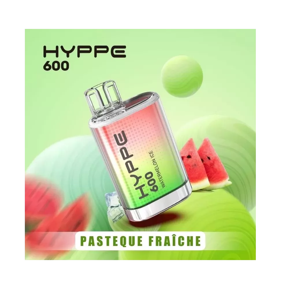 Puff Jetable Saveur Pastèque Fraîche - Hyppe 600