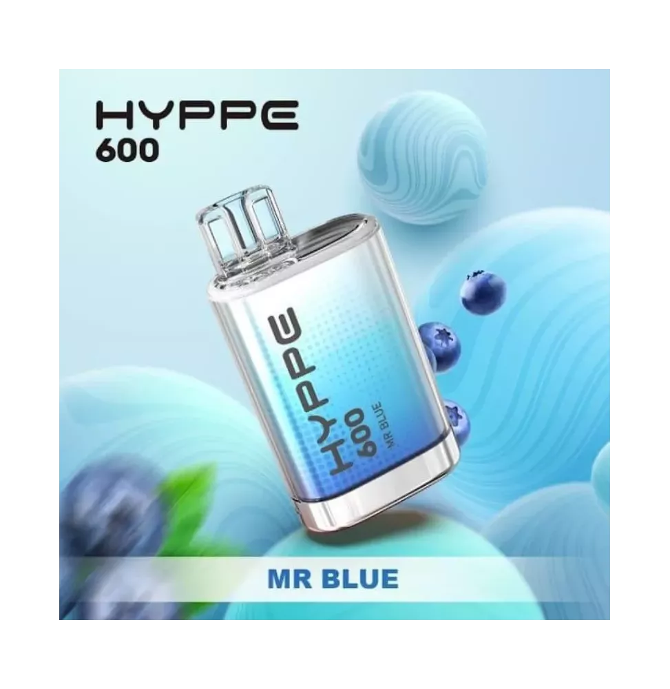 Puff Jetable Saveur Mr Blue Framboises Bleues - Hyppe 600