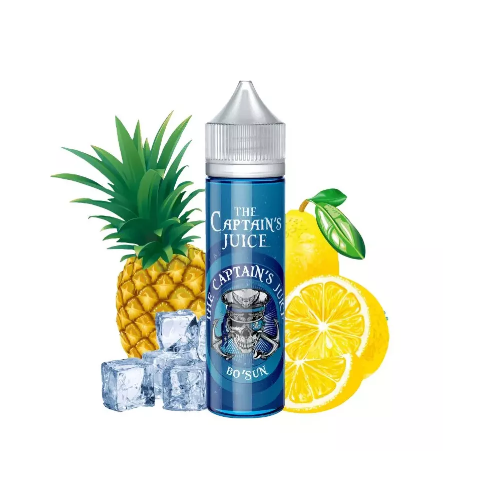 E-liquide Bo'Sun: Ananas Juteux et Citron - The Captain's Juice