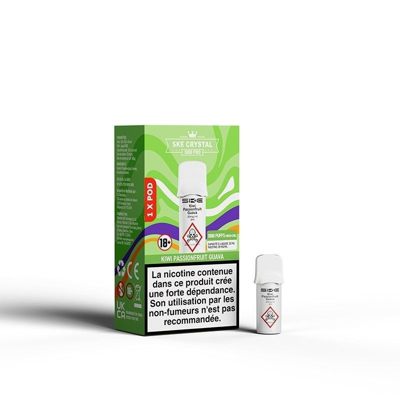 Cartouche Kiwi Passionfruit Guava - SKE Crystal Pro 1000