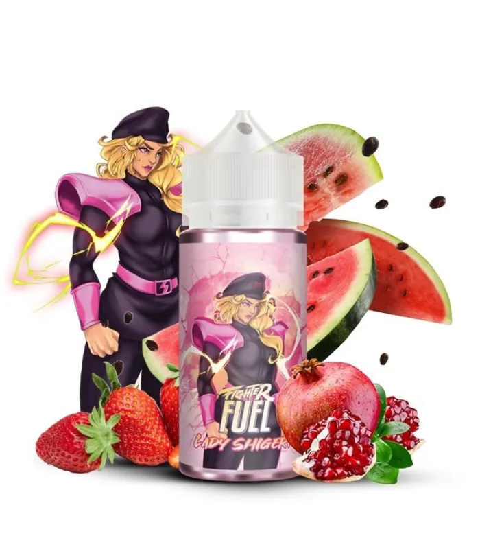 Lady Shigeri 100ml Fighter Fuel – Fraise, grenade & pastèque