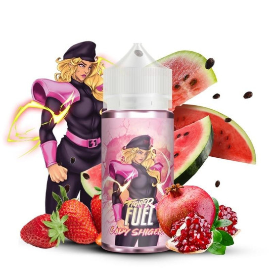 Lady Shigeri 100ml Fighter Fuel – Fraise, grenade & pastèque