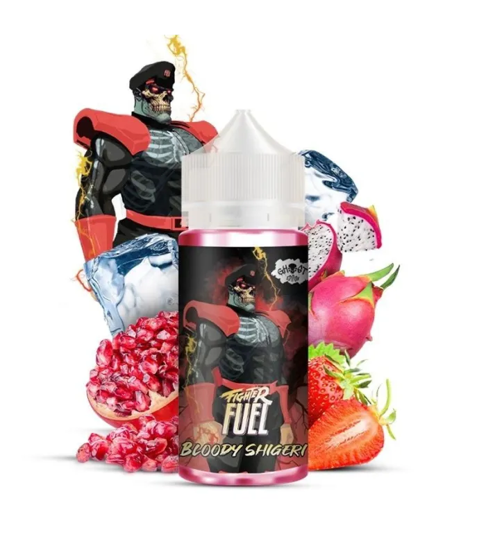 Bloody Shigeri 100ml Fighter Fuel – Fraise, fruit du dragon & grenade