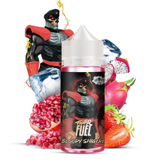 Bloody Shigeri 100ml Fighter Fuel – Fraise, fruit du dragon & grenade