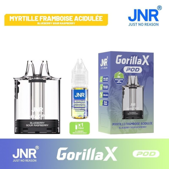 Cartouche Gorilla X + E-liquide 10 ml – JNR | 10 saveurs disponibles
