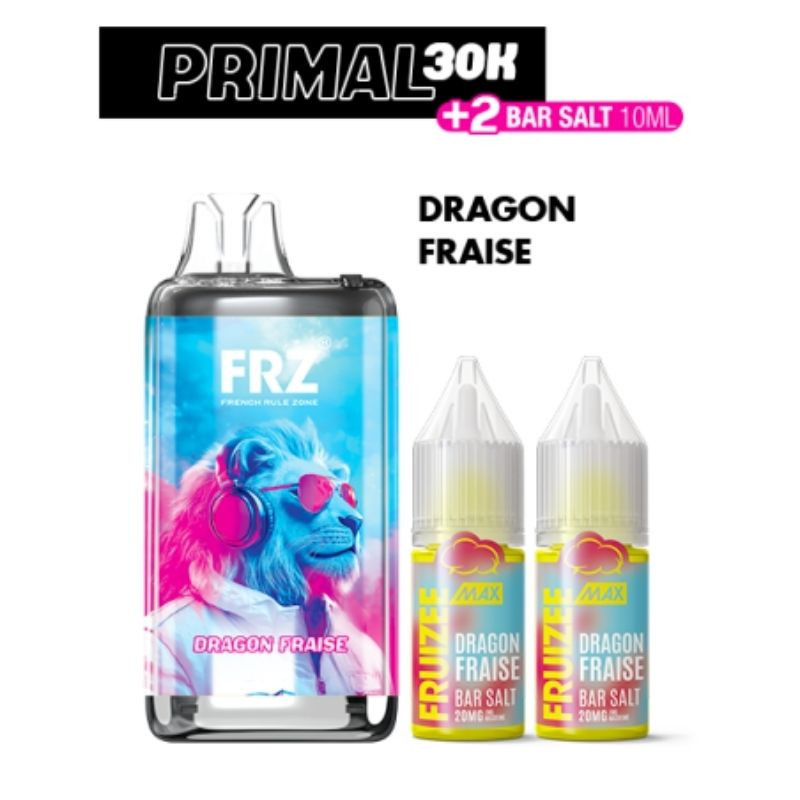 Puff rechargeable Primal 30K Dragon Fraise - FRZ