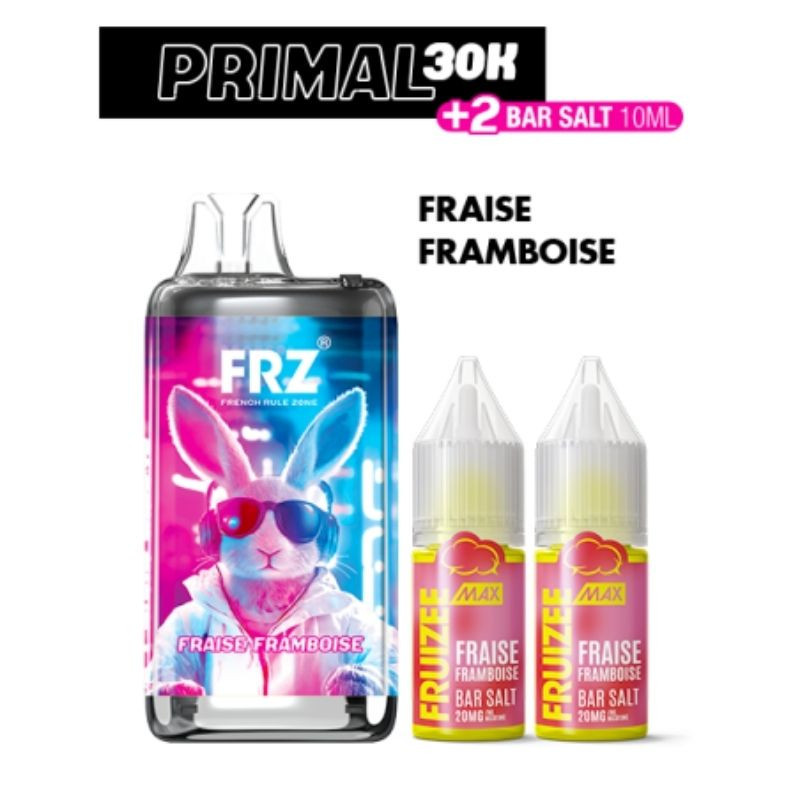 Puff rechargeable Primal 30K Fraise Framboise - FRZ