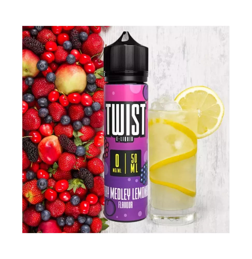 Berry Medley Lemonade : Limonade & Fruits Rouges - Twist E-Liquid