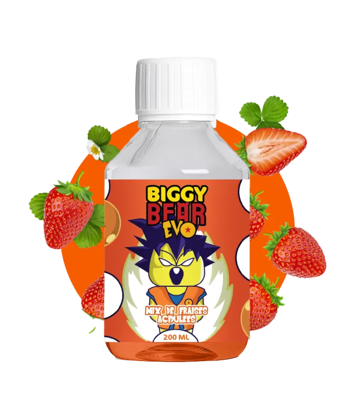 E-liquide Mix de Fraises Acidulées 200ml - Biggy Bear EVO