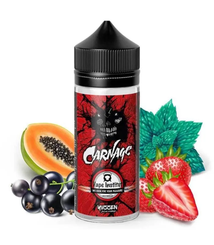 Carnage 100ml Vape Institut - Fruits rouges menthol