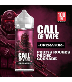 E-liquide Operator 100ml Call of Vape - fruits rouges & pêche