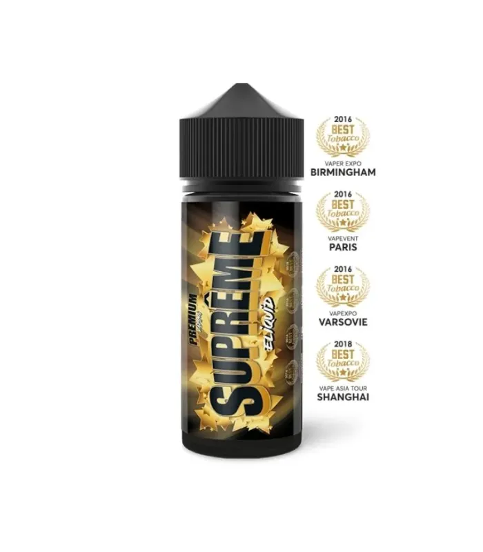 E-liquide Suprême 100 ml tabac blond vanille cookie noix de coco – Gamme Premium – Eliquid France
