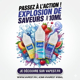 🌿 Retrouve les saveurs de ta puff préférée… en flacon.

Les e-liquides JNR 10ml sont enfin dispo sur vapest.fr ✅
28 saveurs fruitées & glacées • Sels de nicotine 20mg/ml • Format compact, compatible pods & MTL

Quelques pépites de la gamme :
🍉 Watermelon Mango Peach
🍒 Cherry Ice
❄️ Fresh Mint
🫐 Blueberry Sour Raspberry
+ plein d'autres...

👉 Lien en bio — Livraison gratuite dès 20€

⚠️ Produit réservé aux majeurs.

#vape #eliquide #JNR #justreason #vapefrance #puff #puffrechargeable #eliquidefrance #vapestfr #selsdenicotine #vapers #vapecommunity #frenchwaper #juice