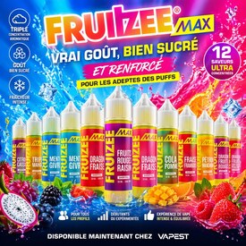 🔥 Fruizee Max 50ml
👉 Le goût des puffs en version e-liquide

💥 Fruizee Max 50ml c’est :
✔️ Des saveurs ultra boostées
✔️ Un sucré bien présent comme en puff
✔️ Une fraîcheur signature bien maîtrisée
✔️ Une vape intense du début à la fin

🍓🍍🍇 12 saveurs puissantes pour trouver TON all-day.

👉 Que tu sois débutant ou confirmé :
c’est le parfait équilibre entre plaisir et performance.

⚡ Moins jetable, plus rentable
⚡ Plus de goût, plus longtemps

📍 Dispo maintenant chez Vapest

#fruizee #fruizeemax  #vapest #eliquidefrance #fruité #fraicheur