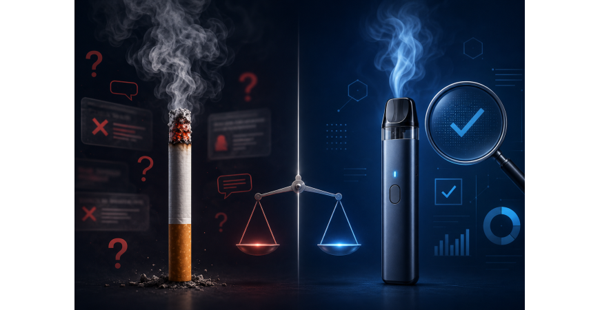 Désinformation sur la vape : pourquoi la confondre avec le tabac est dangereux